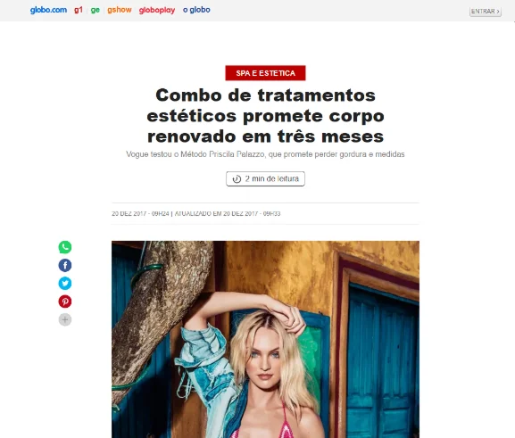 Vogue · Globo — Combo de tratamentos estéticos promete corpo renovado em três meses